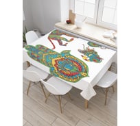 Прямоугольная скатерть JoyArty Красочный индуизм из сатена tc_19267_120x145