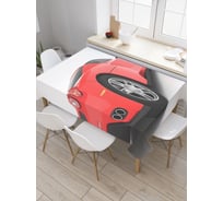 Прямоугольная скатерть JoyArty Красный спорткар из сатена tc_9924_120x145