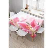 Прямоугольная скатерть JoyArty Нежность лилий из сатена tc_55142_120x145