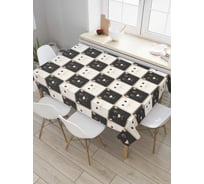 Прямоугольная скатерть JoyArty Котики из сатена tc_56009_120x145