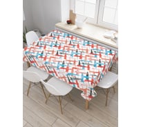 Прямоугольная скатерть JoyArty Креативные полосы из сатена tc_19295_120x145