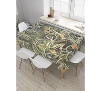 Прямоугольная скатерть JoyArty Плотные кусты из сатена tc_8342_120x145