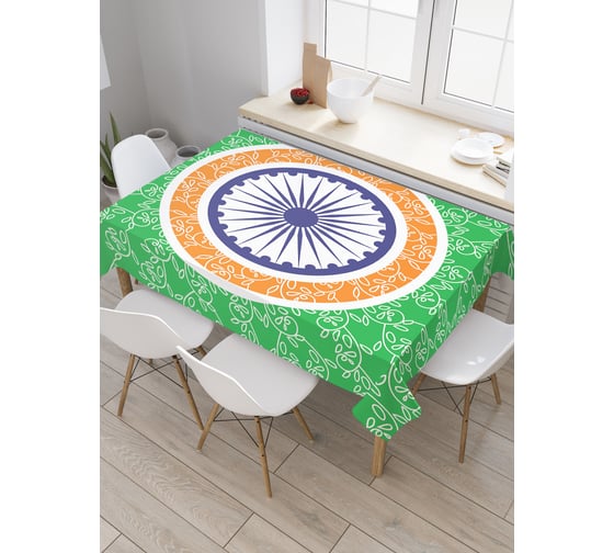 Прямоугольная скатерть JoyArty Красочная линза из сатена tc_18790_120x145 1