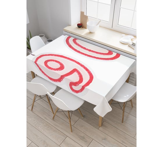 Прямоугольная скатерть JoyArty Красные свечи из сатена tc_33329_120x145 1