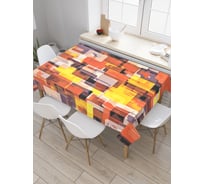 Прямоугольная скатерть JoyArty Красочный конструктор из сатена tc_22222_120x145