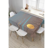 Прямоугольная скатерть JoyArty Луна над лесом из сатена tc_6483_120x145