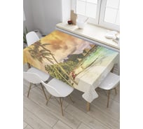 Прямоугольная скатерть JoyArty Пляжная вечеринка из сатена tc_9141_120x145