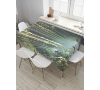 Прямоугольная скатерть JoyArty Пещерное озеро из сатена tc_8454_120x145