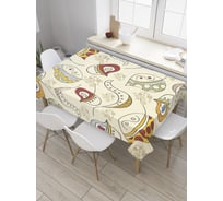 Прямоугольная скатерть JoyArty Подводная абстракция из сатена tc_32689_120x145