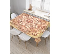Прямоугольная скатерть JoyArty Пламенные лепестки из сатена tc_16063_120x145