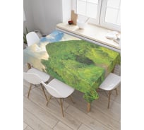 Прямоугольная скатерть JoyArty Красочный лес из сатена tc_31471_120x145