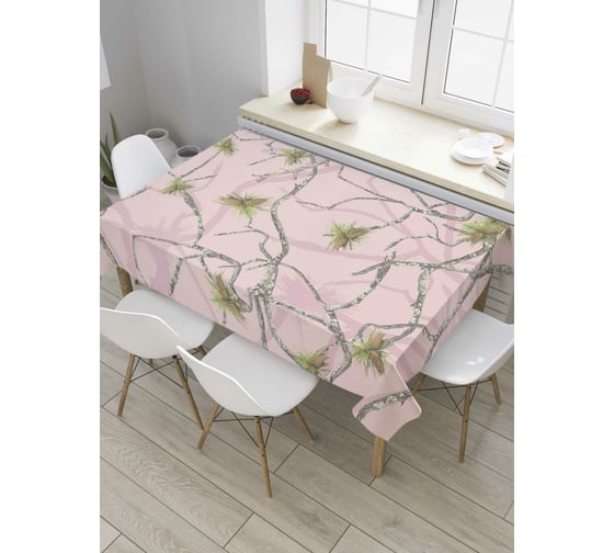 Прямоугольная скатерть JoyArty Паутина из веток из сатена tc_8190_120x145 1