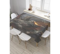 Прямоугольная скатерть JoyArty Поединок из сатена tc_9479_120x145