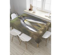 Прямоугольная скатерть JoyArty Парочка пингвинов из сатена tc_36528_120x145