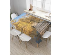 Прямоугольная скатерть JoyArty Мысли зеркальной реки из сатена tc_6525_120x145