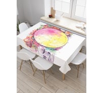 Прямоугольная скатерть JoyArty Круг жизни и смерти из сатена tc_19897_120x145