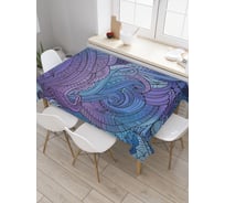 Прямоугольная скатерть JoyArty Нежный узор из сатена tc_32986_120x145