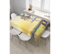 Прямоугольная скатерть JoyArty Погрейся под солнцем из сатена tc_9355_120x145
