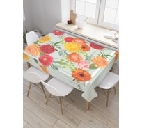 Прямоугольная скатерть JoyArty Открытка цветов из сатена tc_29018_120x145