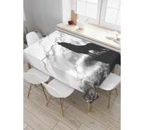 Прямоугольная скатерть JoyArty Печаль волка из сатена tc_7646_120x145