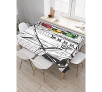 Прямоугольная скатерть JoyArty Краски светофора из сатена tc_3453_120x145