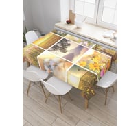 Прямоугольная скатерть JoyArty Красота весны из сатена tc_18445_120x145