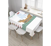 Прямоугольная скатерть JoyArty На палубе из сатена tc_34596_120x145