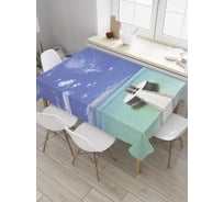 Прямоугольная скатерть JoyArty Круглый мостик из сатена tc_8929_120x145