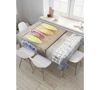 Прямоугольная скатерть JoyArty Пасхальная стена из сатена tc_8507_120x145