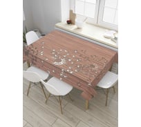 Прямоугольная скатерть JoyArty Одуванчики лысеют из сатена tc_7933_120x145