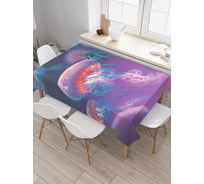 Прямоугольная скатерть JoyArty Космическая медуза из сатена tc_23059_120x145