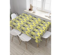 Прямоугольная скатерть JoyArty Орнаментное цветение из сатена tc_34688_120x145