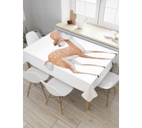Прямоугольная скатерть JoyArty Олененок Бэмби из сатена tc_59942_120x145