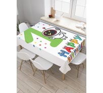 Прямоугольная скатерть JoyArty Однолетний космонавт из сатена tc_35022_120x145