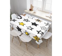 Прямоугольная скатерть JoyArty Креативные звезды из сатена tc_18383_120x145
