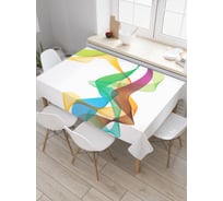 Прямоугольная скатерть JoyArty Краски путешественники из сатена tc_22235_120x145