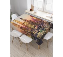 Прямоугольная скатерть JoyArty Огни ночного города из сатена tc_27020_120x145