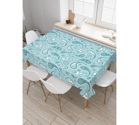 Прямоугольная скатерть JoyArty Ледниковый узор из сатена tc_21940_120x145 1