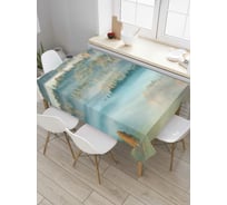Прямоугольная скатерть JoyArty Лес за туманами из сатена tc_6482_120x145