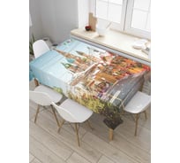 Прямоугольная скатерть JoyArty Направление к собору из сатена tc_378848_120x145