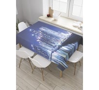 Прямоугольная скатерть JoyArty Огни на Гудзоне из сатена tc_32315_120x145