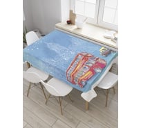 Прямоугольная скатерть JoyArty Лондонский транспорт из сатена tc_32369_120x145