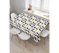 Прямоугольная скатерть JoyArty Крестики и нолики из сатена tc_19636_120x145