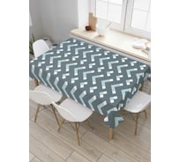 Прямоугольная скатерть JoyArty Перевернутые галочки из сатена tc_34117_120x145