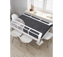 Прямоугольная скатерть JoyArty Космическое окно из сатена tc_7355_120x145