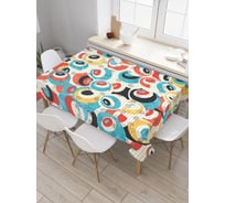 Прямоугольная скатерть JoyArty Красочные шары из сатена tc_18646_120x145