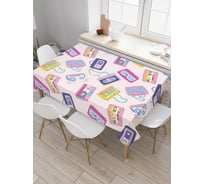 Прямоугольная скатерть JoyArty Пленочные кассеты из сатена tc_9770_120x145