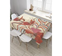 Прямоугольная скатерть JoyArty Линии квиллинг из сатена tc_32455_120x145