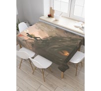 Прямоугольная скатерть JoyArty Мир фантазий из сатена tc_23003_120x145