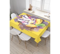 Прямоугольная скатерть JoyArty Красочный Ганеша из сатена tc_19213_120x145